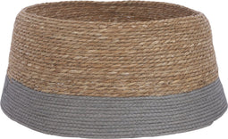 House of Seasons Kerstboomrok - H26 x Ø58 cm - Zeegras - Grijs