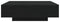 vidaXL - Salontafel - met - LED-verlichting - Zwart - Eiken - 100x100x31 - cm