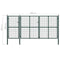 vidaXL Poort 400x200 cm staal groen