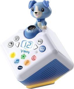 VTech 80-608074 V-Story, de Audioplaybox, Muziek- en Verhalendoos (Blauw) - Voor Avontuurlijke Luisterervaringen