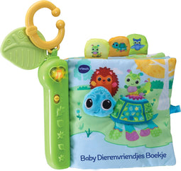VTech Baby Dierenvriendjes Babyboekje - Interactief Speelgoed - Kinderboeken - Maak Kennis met Dieren & Muziek - 6 tot 36 Maanden