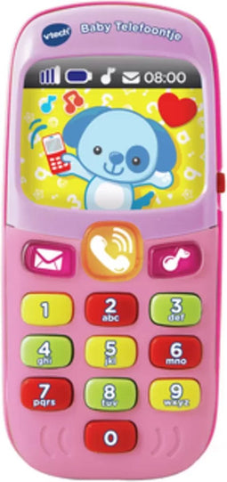 VTech Baby Telefoon - Educatief Babyspeelgoed - Interactief Speelgoed - Met Geluiden - Cadeau - 6 tot 36 Maanden - Roze