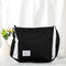 Kioto Schoudertas - Crossbody Tas Dames - Ruimte voor Laptop tot 16 inch - Canvas Zwart
