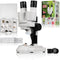 Bresser Biolux ICD Pro - Op- en Doorzichtmicroscoop - 20x tot 50x Vergroting - Wit