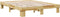 vidaXL - Bedframe - zonder - matras - 140x190 - cm - massief - hout - eiken