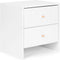 Wit nachtkastje met lades - Modern - 2 - 45 x 48 x 35 cm