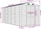 vidaXL - Tuinschuur - 191x470x198 - cm - gegalvaniseerd - staal - groen