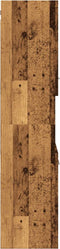 vidaXL - Badkamerwandkast - 30x30x130 - cm - bewerkt - hout - oud - houtkleurig