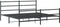 vidaXL - Bedframe - met - hoofd- - en - voeteneinde metaal - zwart - 180x200 - cm