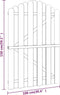vidaXL - Poort - 100x150 - cm - geïmpregneerd - grenenhout