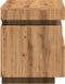 vidaXL - Nachtkastjes - met - LED - 2 - st - 40x39x48,5 - cm - artisanaal - eikenkleur