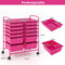 Coast Rollwagen - Metaal - 12 Lades - 64x38x75 cm - Roze