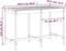 vidaXL Tuintafel 159,5x82,5x110 cm massief grenenhout grijs