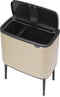 Brabantia Bo Touch Bin - Prullenbak - 2 vakken voor afvalscheiding - Metallic Gold