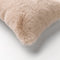 Dutch Decor ZAYA - Sierkussen 30x50 cm - bontlook - effen kleur - Pumice Stone - beige - Inclusief binnenkussen