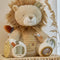 Little Dutch Safari Friends - Activiteitenknuffel Leeuw - Zachte vriend met texturen en bijtring - Beige
