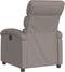 Fauteuil verstelbaar stof taupe