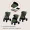 Lionelo Mika Plus - Kinderwagen - All-Terrain Wielen - Lichtgewicht - Verstelbare Zitting - XXL Kap UPF 50+ - Groen