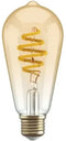 Hombli Smart Filament Bulb CCT E27 ST64 - Losse Lamp - Wi-Fi - 1800K tot 6500K Lichtbruin