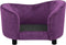 vidaXL - Hondenbank - 69x49x40 - cm - pluche - bordeauxrood