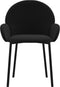 vidaXL - Eetkamerstoelen - 2 - st - fluweel - zwart