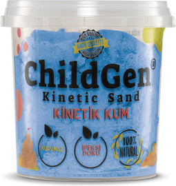ChildGen Kinetisch Zand - magisch zand - natuurlijke basis - 500 gram - Blauw - sensory play