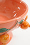 Mica Decorations Melika Decoratie Schaal - H16 x Ø39 cm - Keramiek - Roze