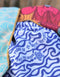 SooBluu - Sneldrogende handdoek reishanddoek strandlaken voor dames - Duurzaam gemaakt van gerecycled plastic rPET tot Microvezel Strandhanddoek - dun lichtgewicht en compact - 100x160 - roze geel
