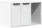 vidaXL - Kattenbakkast - 60x40x40 - cm - bewerkt - hout - wit
