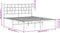 vidaXL - Bedframe - met - hoofdbord - metaal - zwart - 140x200 - cm