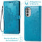 iMoshion Hoesje Geschikt voor Sony Xperia 10 IV Hoesje Met Pasjeshouder - iMoshion Mandala Bookcase - Turquoise