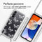 iMoshion Hoesje Geschikt voor Samsung Galaxy A14 (4G) Hoesje Met Koord - iMoshion Design Hoesje met Koord - Transparant / Butterfly