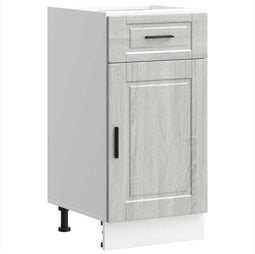 vidaXL - Keuken - onderkast - "Porto" - bewerkt - hout - grijs - sonoma - eiken