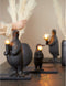 Light & Living Tafellamp Penguin - Zwart - 21x17x41cm - Modern