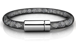 Yolora Dames Mesh Armband - Kalpa Camaka Kristallen - Luxe Geschenkverpakking - Zwart