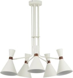 vtwonen Hanglamp Hoodies - Crème - Ø86,5cm - 6L - Modern - Hanglampen Eetkamer, Slaapkamer, Woonkamer
