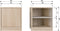 vtwonen Modulair Onderkast - Eikenhout Fineer - Naturel - 44x40x40