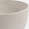 Mica Decorations Doppio - Bloempot op poten - H21 x Ø40 cm - Lichtgewicht - Off White