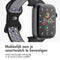imoshion Sport⁺ bandje - Geschikt voor Apple Watch 1, 2, 3, 4, 5, 6, 7, 8, 9, 10 (42 mm), SE - 38/40/41 mm - Zwart - S/M