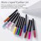 Matte vloeibare eyeliner - 12 stuks - waterproof - langhoudend