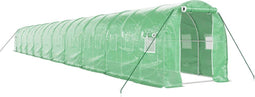 vidaXL - Tuinkas - met - stalen - frame - 40 - m² - 20x2x2 - m - groen