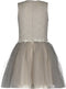 Le Chic Meisjes Jurk - Mouwloos - Opengewerkte stof en tule - Maat 116