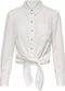 ONLY ONLLECEY LS KNOT SHIRT NOOS - Dames Blouse - Knoopdetail - All over streep - Maat L