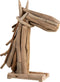 J-Line decoratie Paardenkop Stukken - hout - naturel