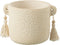 J-Line bloempot Kwast - keramiek - creme - small - Ø 15.00 cm - 2 stuks