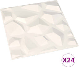 vidaXL - Wandpanelen - 24 - st - 3D - 6 - m² - 0,5x0,5 - m