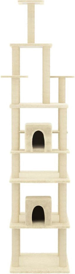 vidaXL - Kattenmeubel - met - sisal - krabpalen - 216 - cm - donkergrijs