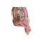Kerstversiering DKD Home Decor Wit Bruin Roze Rendier 17 x 14 x 63,5 cm (2 Stuks)