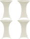 vidaXL - Statafelhoes - 4 - st - stretch - Ø80 - cm - crème