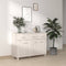 vidaXL - Dressoir - HAMAR - 113x40x80 - cm - massief - grenenhout - wit